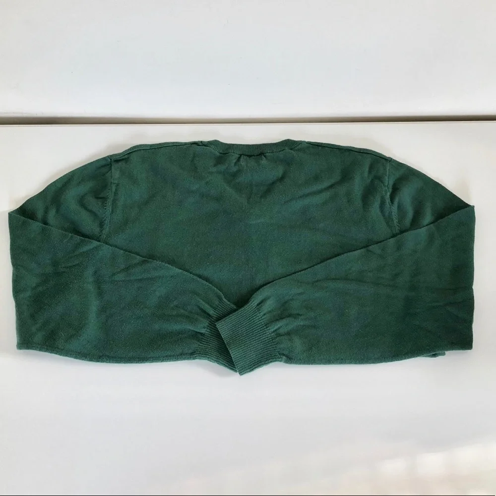 Old Navy 100% Cotton V-Neck Solid Green Men’s Sweater XL